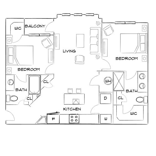 Lofts at Highlands - Longmont, CO - Furnished Diagram