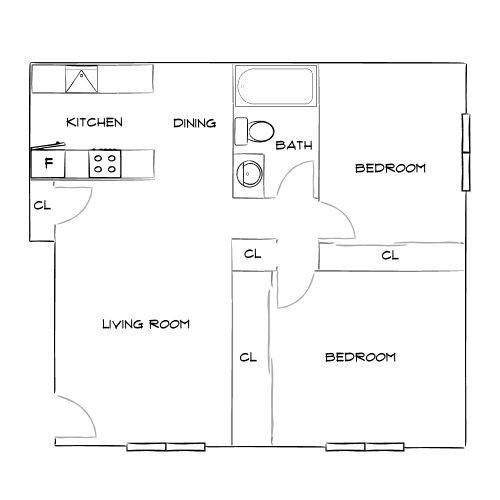 Design 2A floor plan