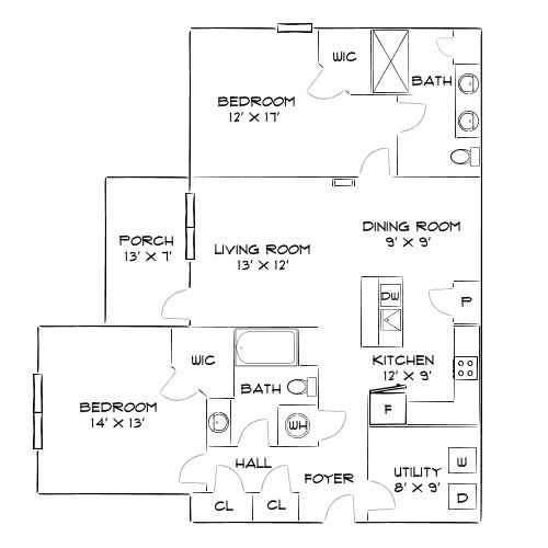 Villages at Raleigh Beach - Raleigh, NC - Diagram