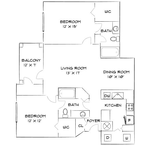Preston Reserve Apartments - Cary, NC - Diagram