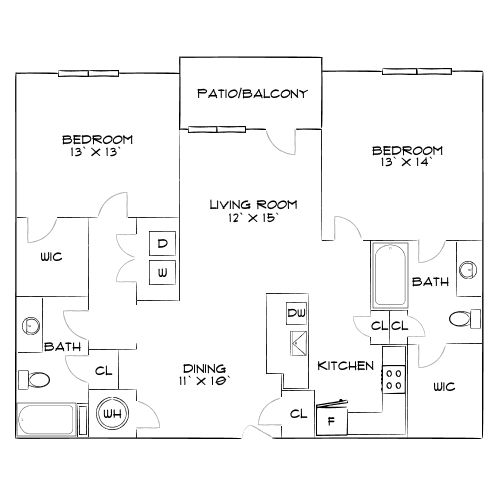 Design 2A floor plan