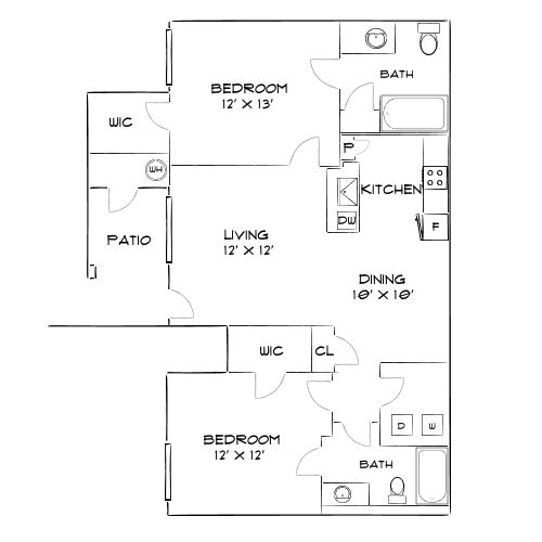 Design 2A floor plan