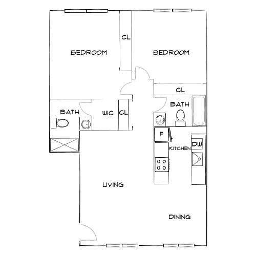 Palms Apartments - San Diego, CA - Diagram