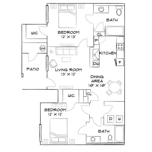 Union - Las Vegas, NV - Furnished Diagram