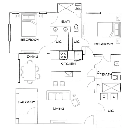 Zerzura - Las Vegas, NV - Furnished Diagram