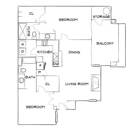 Lumiere Chandler - Chandler, AZ - Floor Plan Diagram