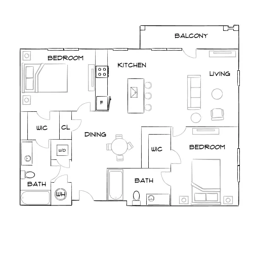 The Blake - Winter Springs, FL - Furnished Diagram