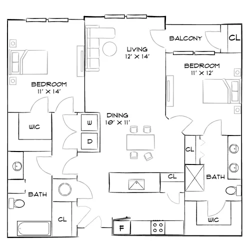 Citrus Village - Orlando, FL - Furnished Diagram