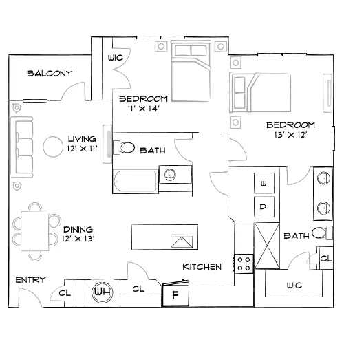 The Pearl Of Viera - Melbourne, FL - Furnished Diagram