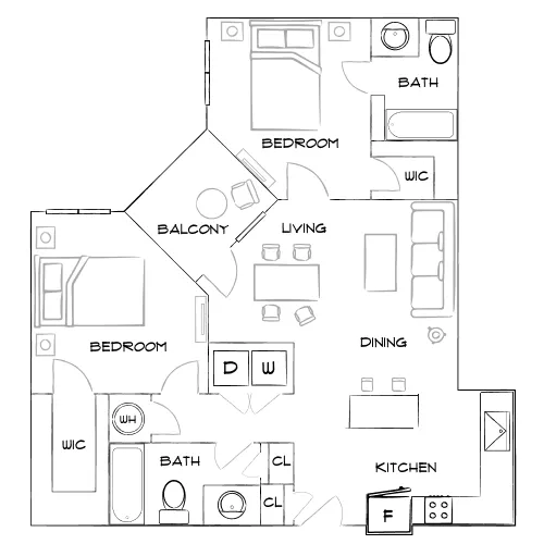 The Rosery - NW Largo, FL - Furnished Diagram