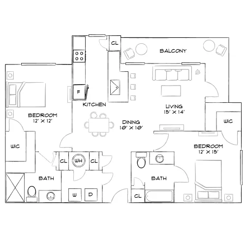 Venue at Lakewood Ranch - Bradenton, FL - Furnished Diagram