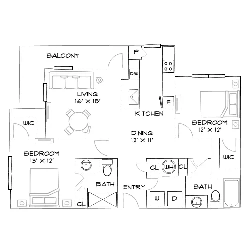 Luxe Lakewood Ranch - Bradenton, FL - Furnished Diagram