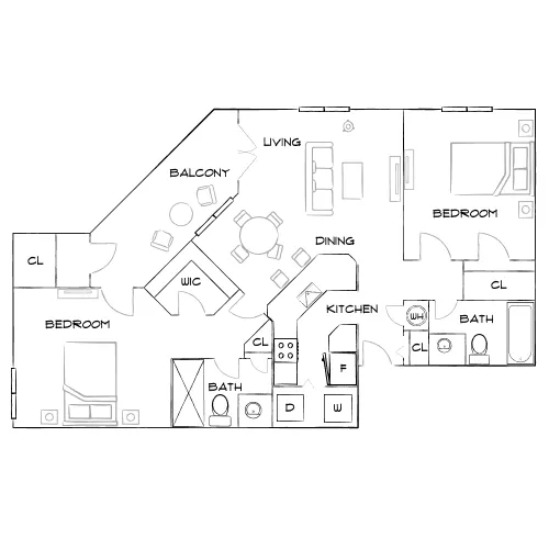 Winthrop West - Riverview, FL - Furnished Diagram