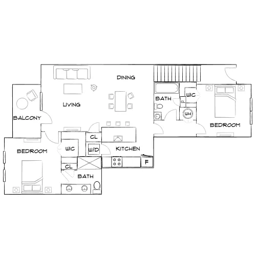 Horizon at Wiregrass Ranch - Wesley Chapel, FL - Furnished Diagram