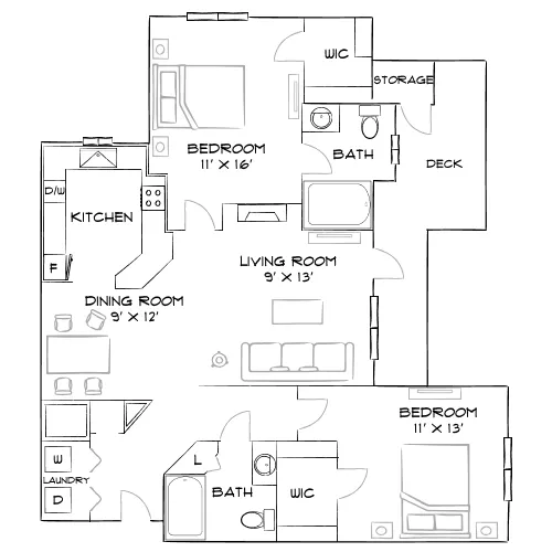 Chattahoochee Ridge - Atlanta, GA - Furnished Diagram