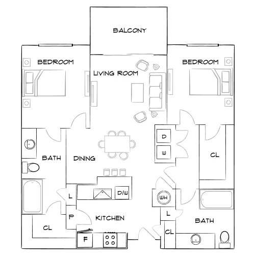 Roswell City Walk - Roswell, GA - Furnished Diagram