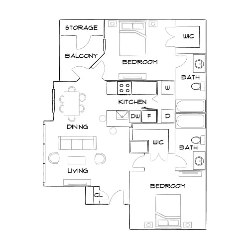 Anson at the Lakes - Charlotte, NC - Furnished Diagram