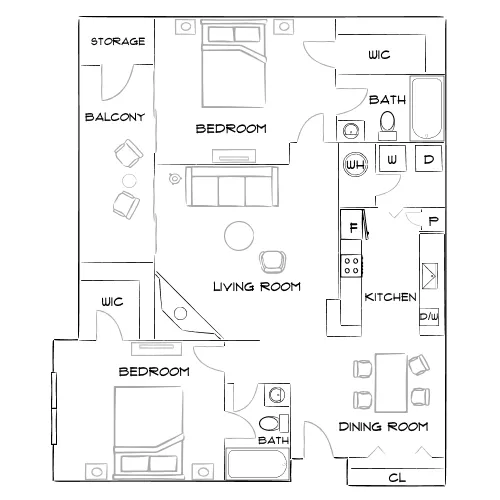 Ridge at Roper Mountain - Greenville, SC - Furnished Diagram