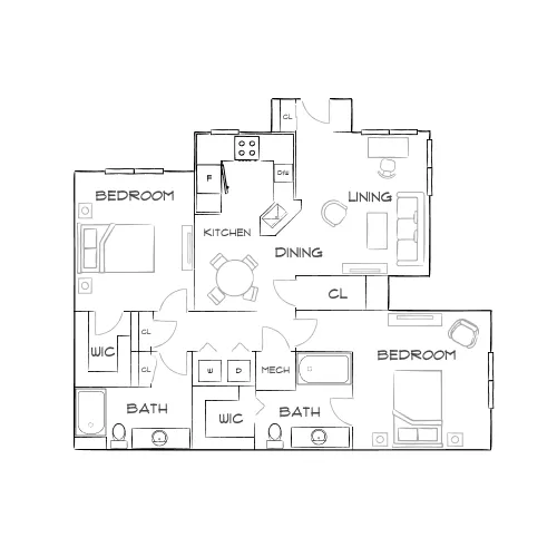 Burano Hunters Creek - Orlando, FL - Furnished Diagram