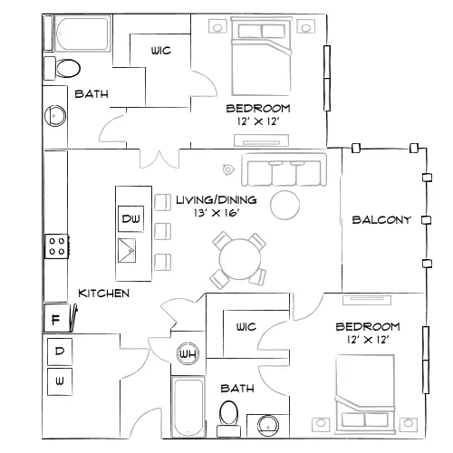 Aster at Lely Resort - Naples, FL - Furnished Diagram
