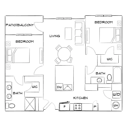 The Menlo - Jacksonville, FL - Furnished Diagram
