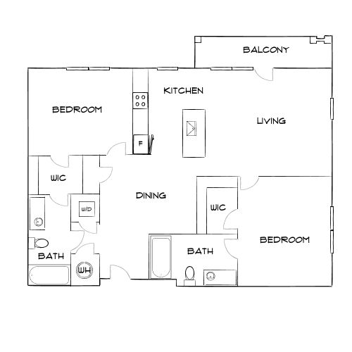Design 2B floor plan
