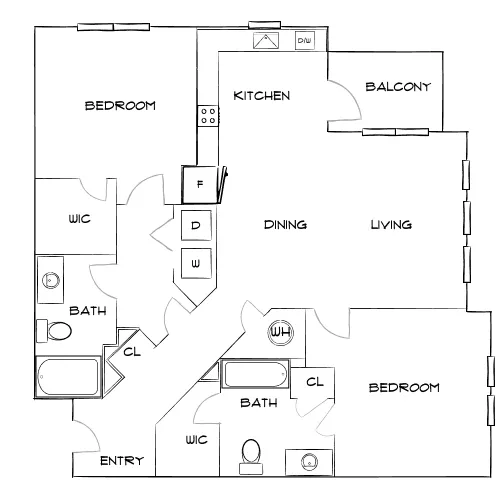 The Anson - Nashville, TN - Diagram