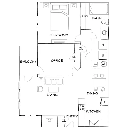 The Addison at Sandy Springs - Sandy Springs, GA - Furnished Diagram