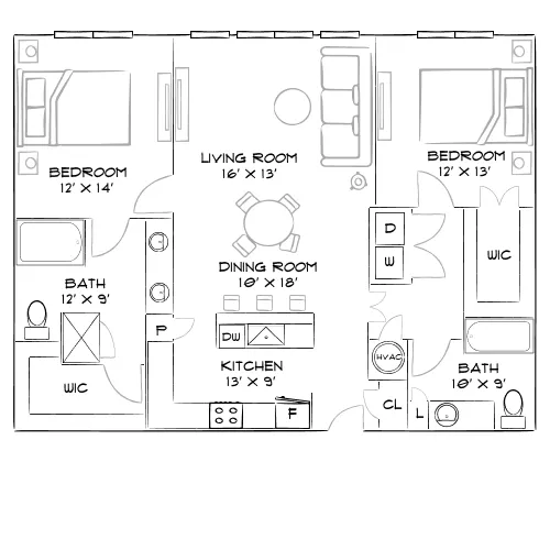 Farrington Midtown - Atlanta, GA - Furnished Diagram