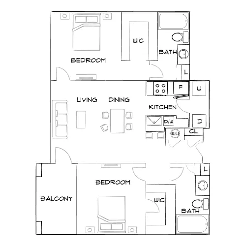 The Brooke - Atlanta, GA - Furnished Diagram