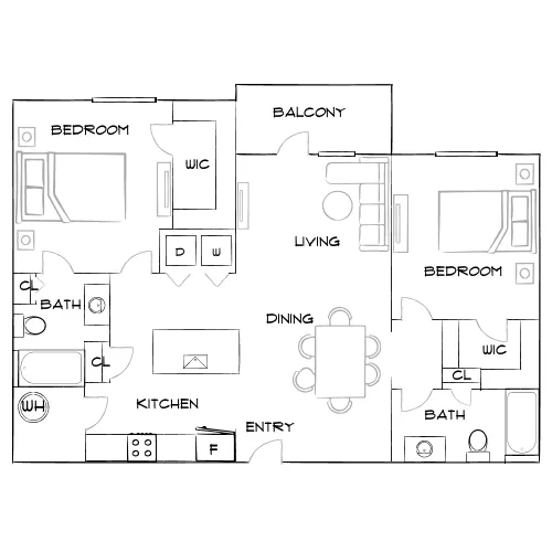 Citi Lakes - Orlando, FL - Furnished Diagram