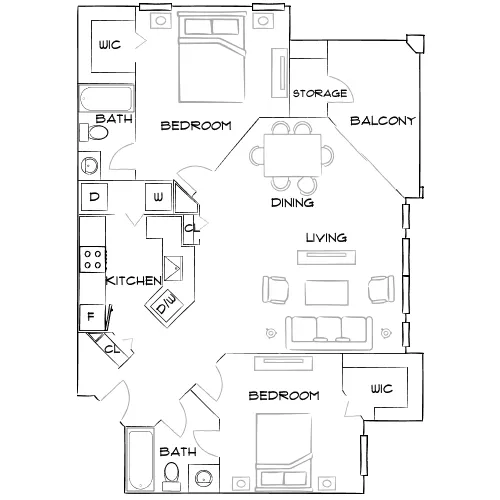 Indigo West - Orlando, FL - Furnished Diagram