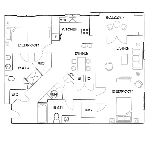 Green Park - Tucker, GA - Furnished Diagram