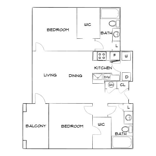 Design 2B20 floor plan