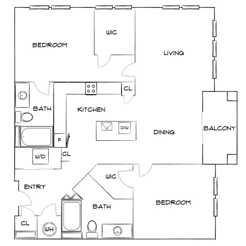 The Sawyer at One Bellevue Place - Nashville, TN - Diagram