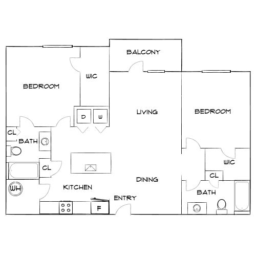 Design 2B20 floor plan