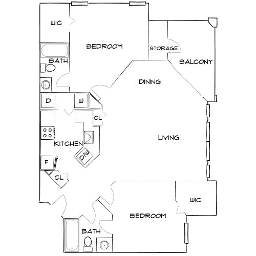 Design 2B20 floor plan