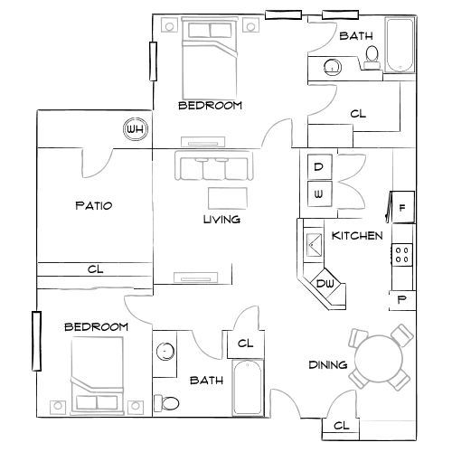 Lassalle Place – Moreno Valley, CA - Floor Plan Diagram