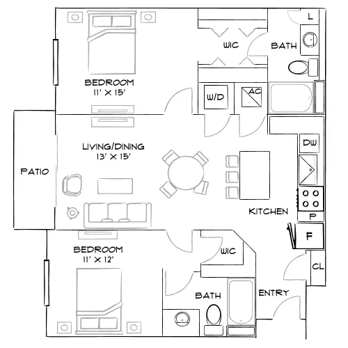 Oceanside Lantana - Lantana, FL - Furnished Diagram