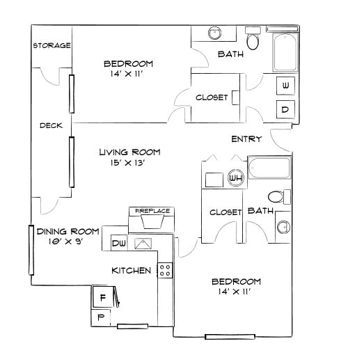 Design 2B20 floor plan