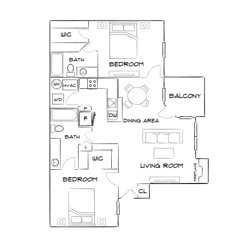 Solis at Flamingo - Las Vegas, NV - Furnished Diagram