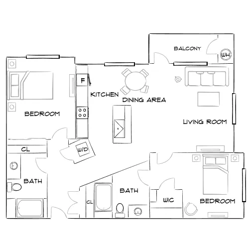 Mountain Gate - Las Vegas, NV - Furnished Diagram