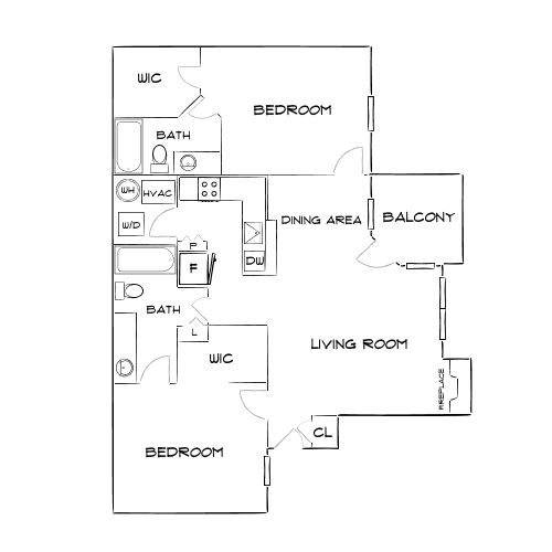 Design 2B20 floor plan