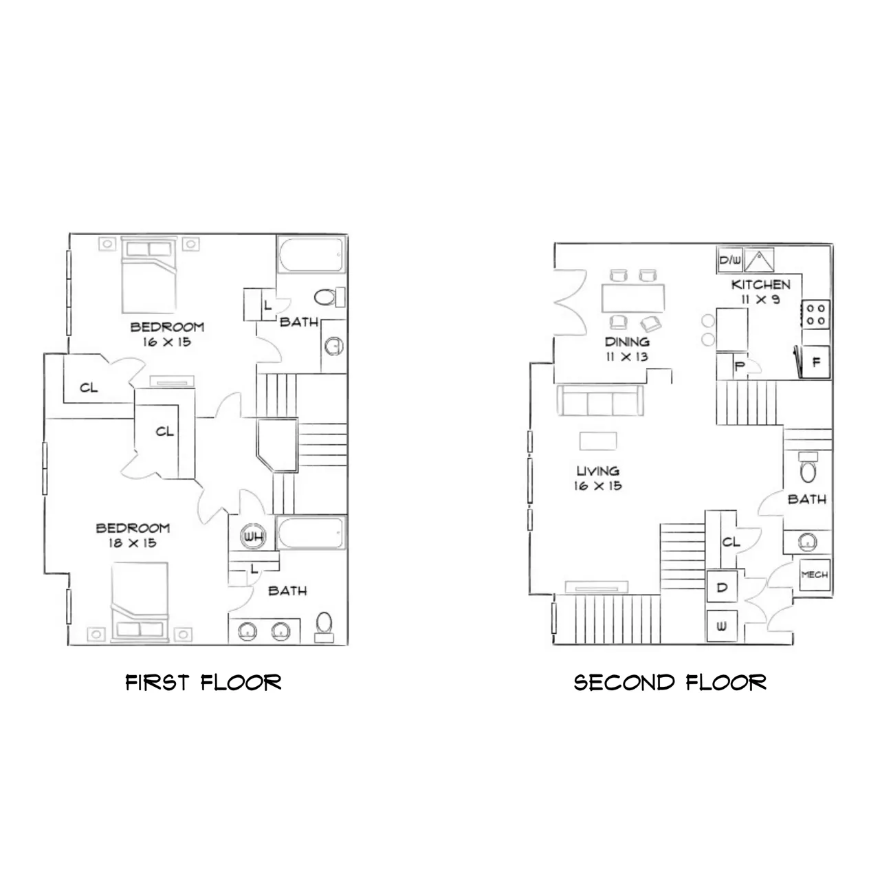 The Hartley - Atlanta, GA - Furnished Diagram