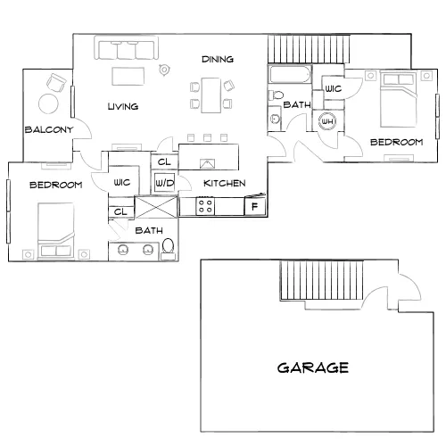 Horizon at Wiregrass Ranch - Wesley Chapel, FL - Furnished Diagram