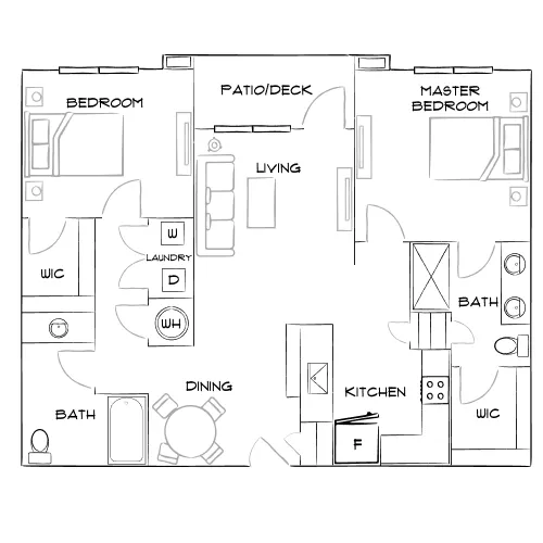 Brea Wendell Falls - Wendell, NC - Furnished Diagram