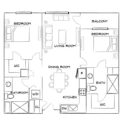 The Broadway - Oakland, CA - Furnished Diagram