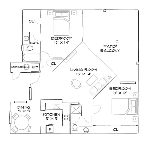 Creekside Alta Loma - Rancho Cucamonga, CA - Furnished Diagram