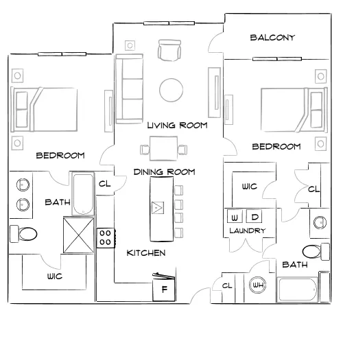 Forena Revelstoke - Fort Worth, TX - Furnished Diagram