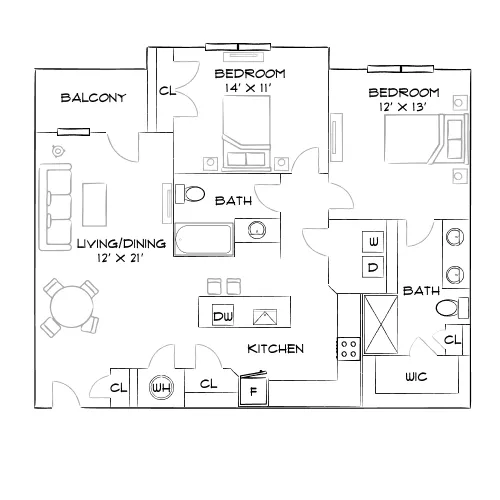 Sire Wellington - Haslet, TX - Furnished Diagram